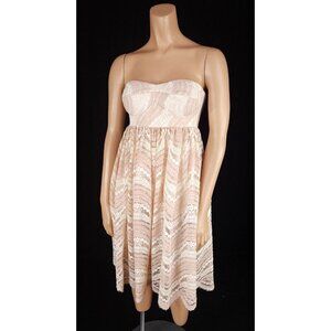 Les Bourdelles des Garcon Short Circle Lace Dress 42 US XS Capria NWT $425